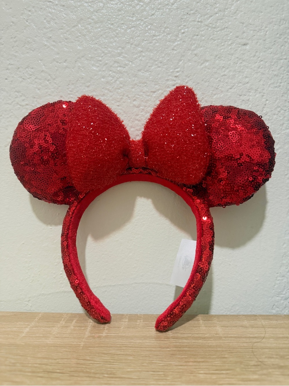 Disney Parks Seasonal Ruby Red Sequin Adult Minnie Ears